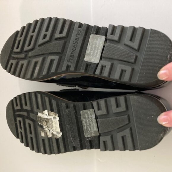 Franco Sarto NWOT Patent Leather Cow Hair Loafers - Picture 5 of 5